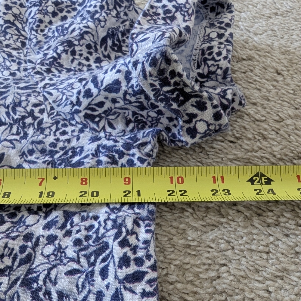 Garnet Hill Blue and White Printed Mini Dress - Picture 8 of 10